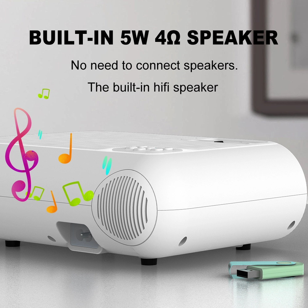 Portable projector 4000 lumens mobile mini projector wifi smartphone 3d lcd led video home projector movie projector