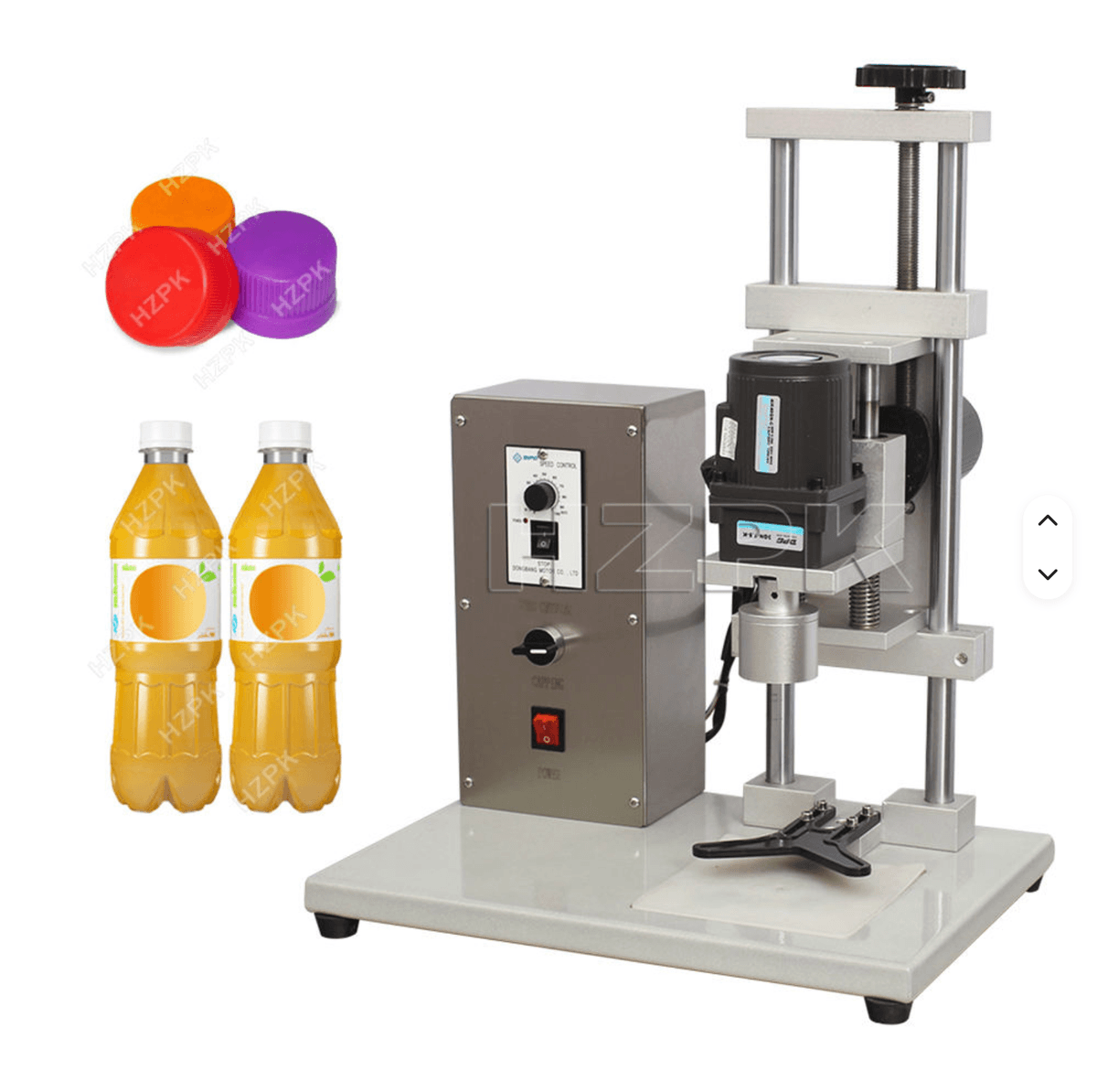 Bottle Screw Capping Machine for Plastic & PET Bottles - Semi-Automatic