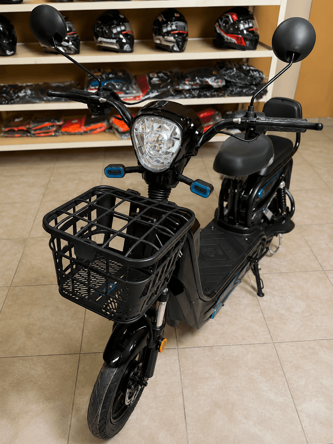 Evestar Electric Scooter E-bike Dual Seat Storage Basket
