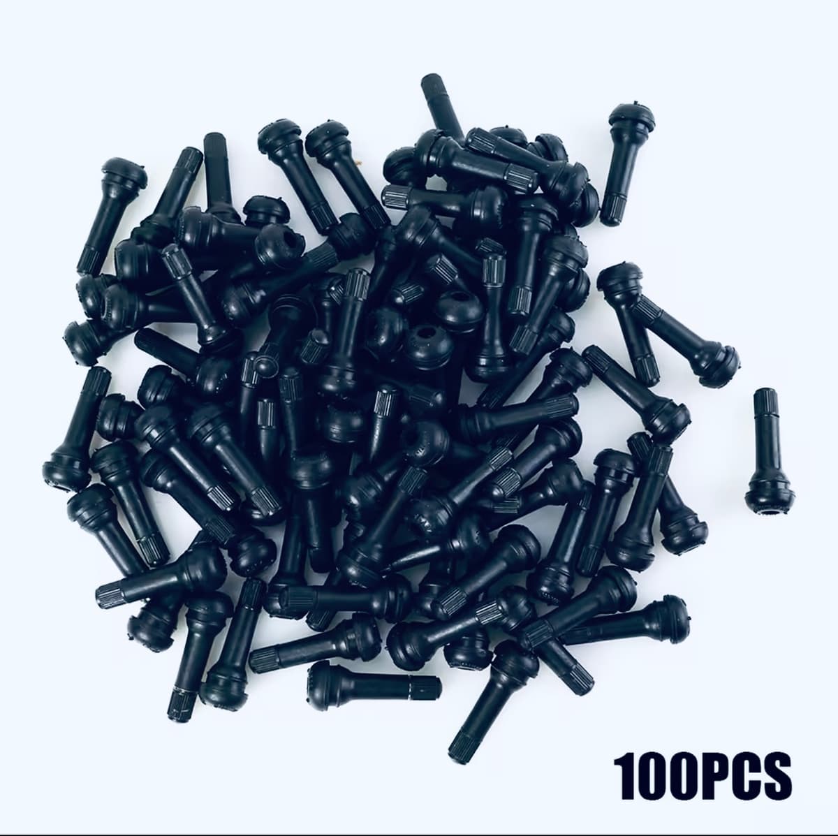 TR414 Rubber Tyre Valve Stems Bulk Pack Universal Fit – Tubeless Wheel Valve Replacement 100pcs per pack