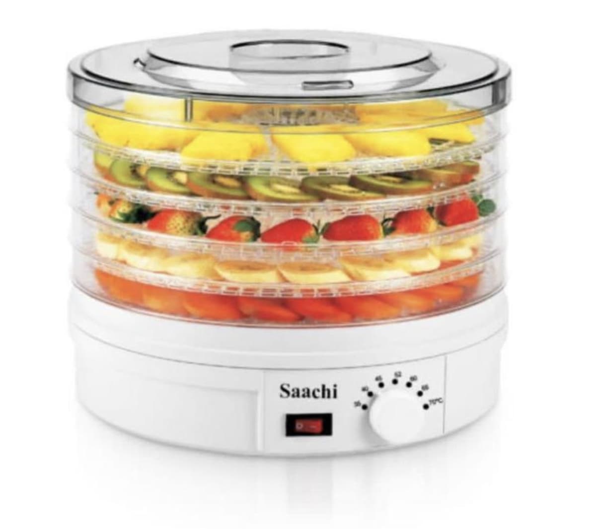 Saachi Food Dryer Dehydrator With 5 Trays Food Processors Fruit,And Vegetable Dryer Machine Food Grade AS Food Dehydrator