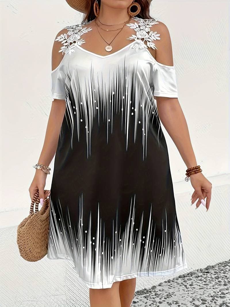 Women Dress Plus Size Casual Curve Dress