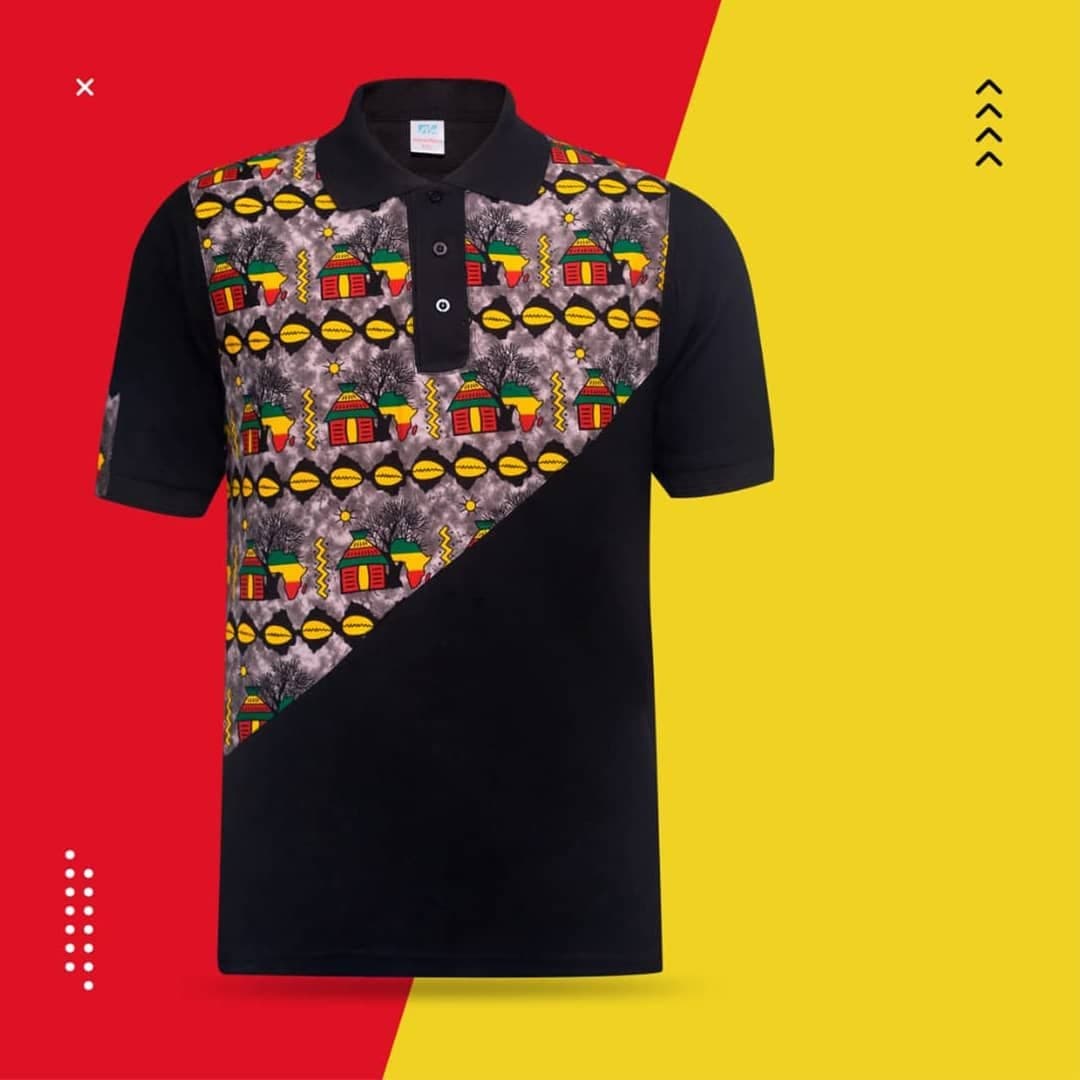 Lacost with african print, lacost with african designs