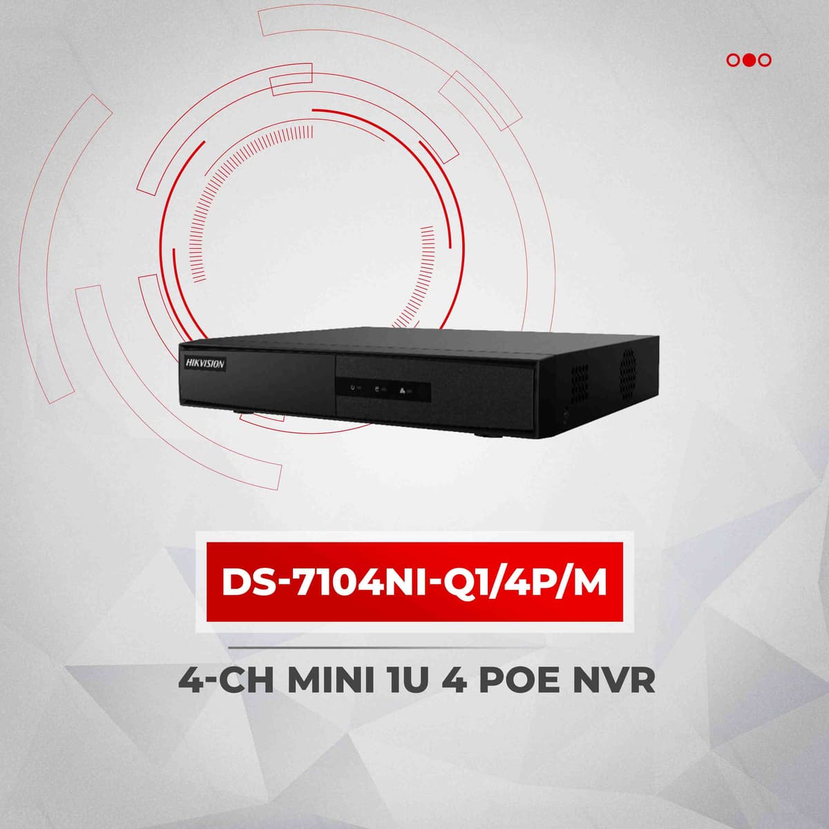 Hik-4ch Poe NVR for CCTV Security Camera Systems