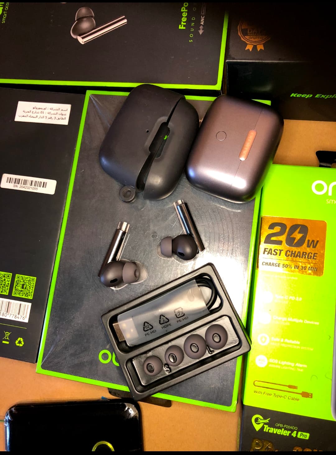 Oraimo Freepods Pro Earbuds Earpods ANC( Active Noise Cancellation)