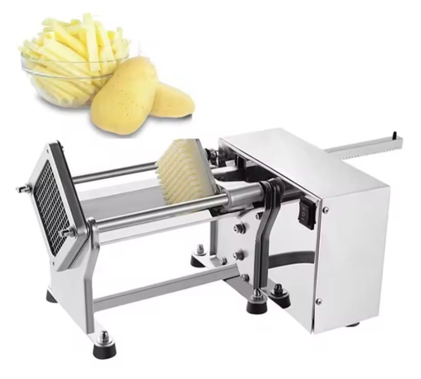 Potato machine cutting french fries french cut potato