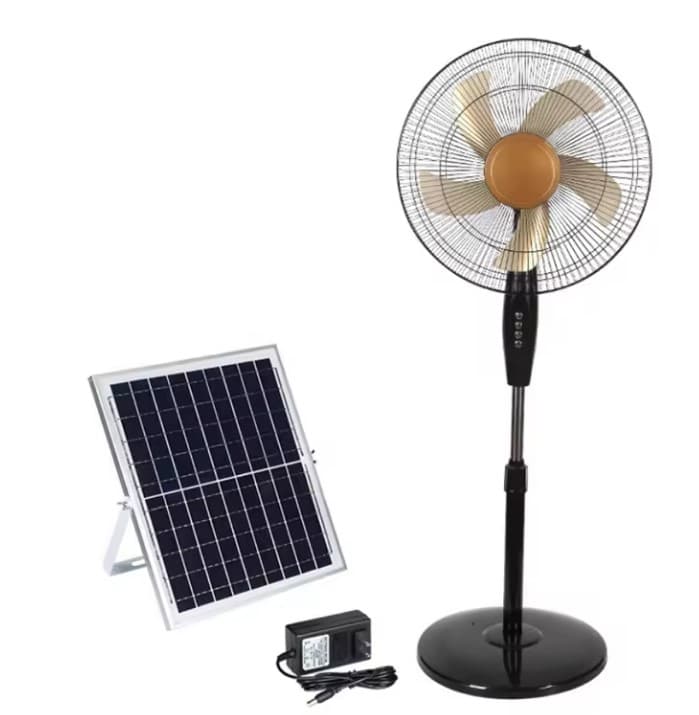 Rechargeable Fan Battery Solar Powered Floor Fan