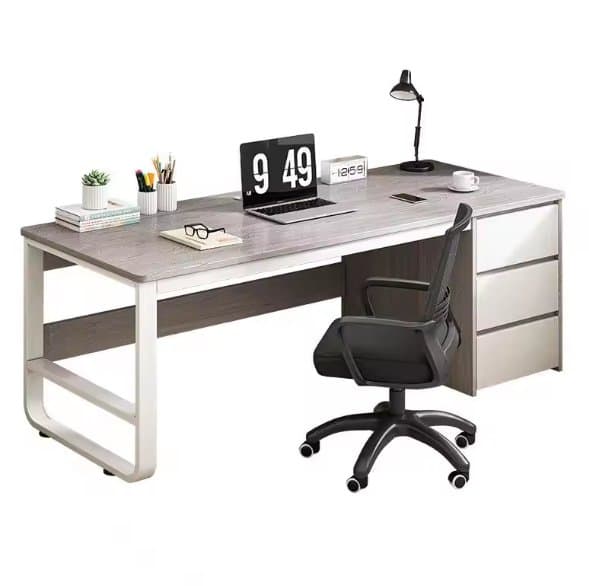 Office Table - Modern Office Furniture Writing Study Desk Workstation Table Computer Desk Office Desk with Drawers