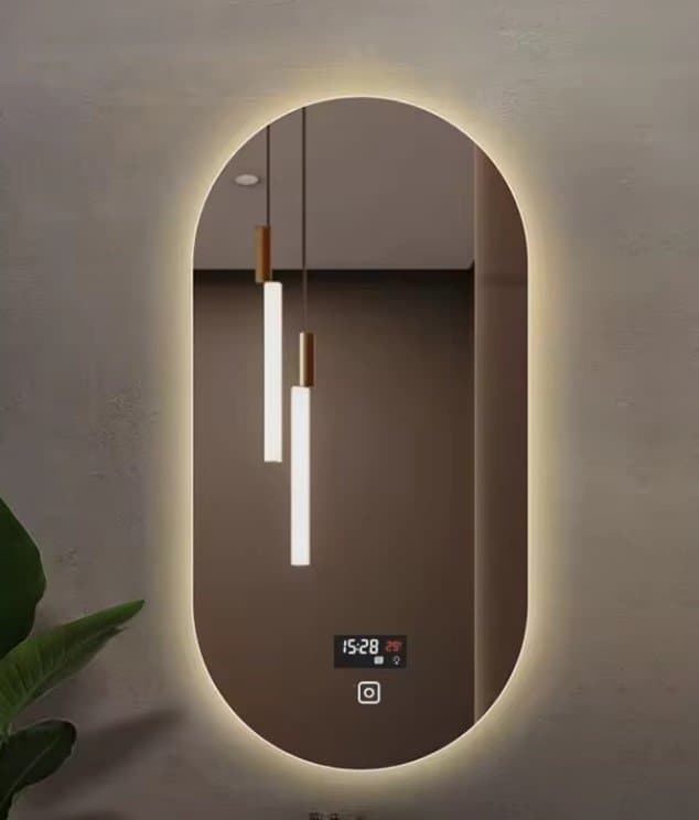Bathroom Mirror Anti Fog Wall Mounted Bluetooth Led Backlit Vanity Smart Mirror With Light