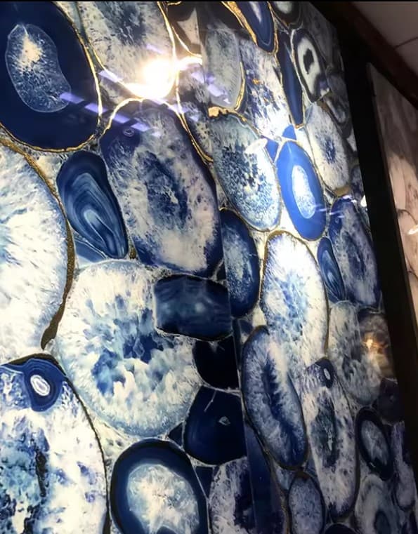 Tiles stone luxury tile mirror polished natural gemstone living room wall ceramic marble tile