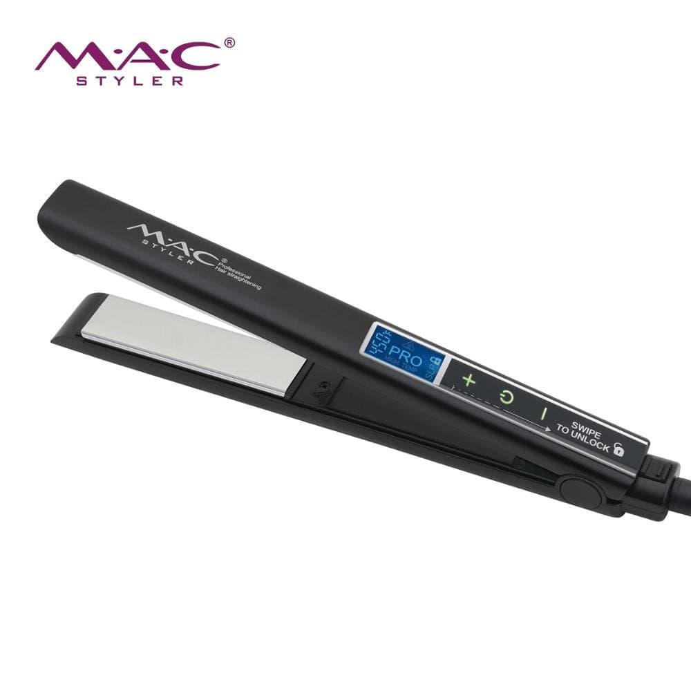 Popular Electric Hair Straightener Titanium Plates LCD Temperature Display Flat Iron