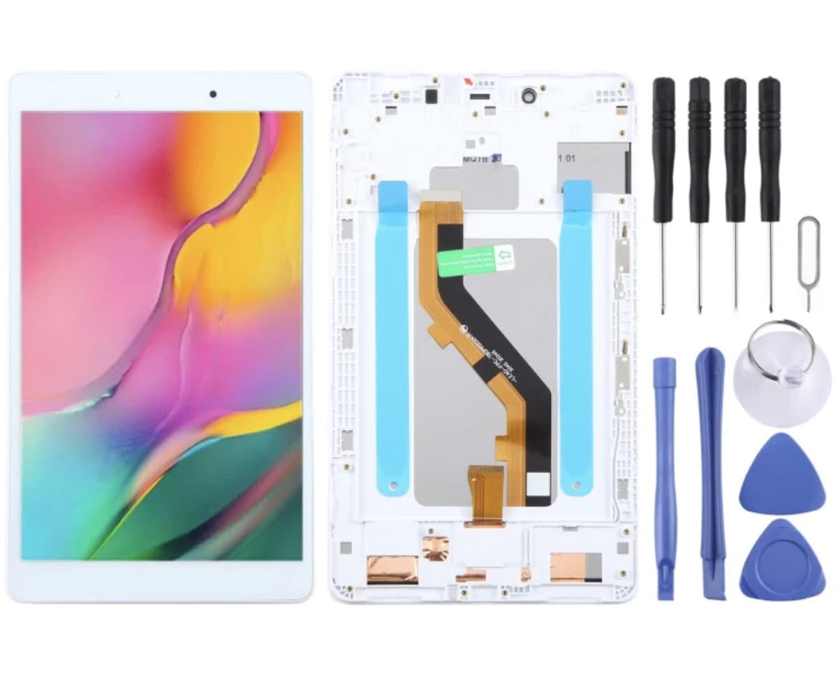 Samsung Galaxy Tab A 8.0 Replacement Screen 2019 SM-T290 WiFi Edition Original LCD Screen Digitizer Full Assembly with Frame (White)
