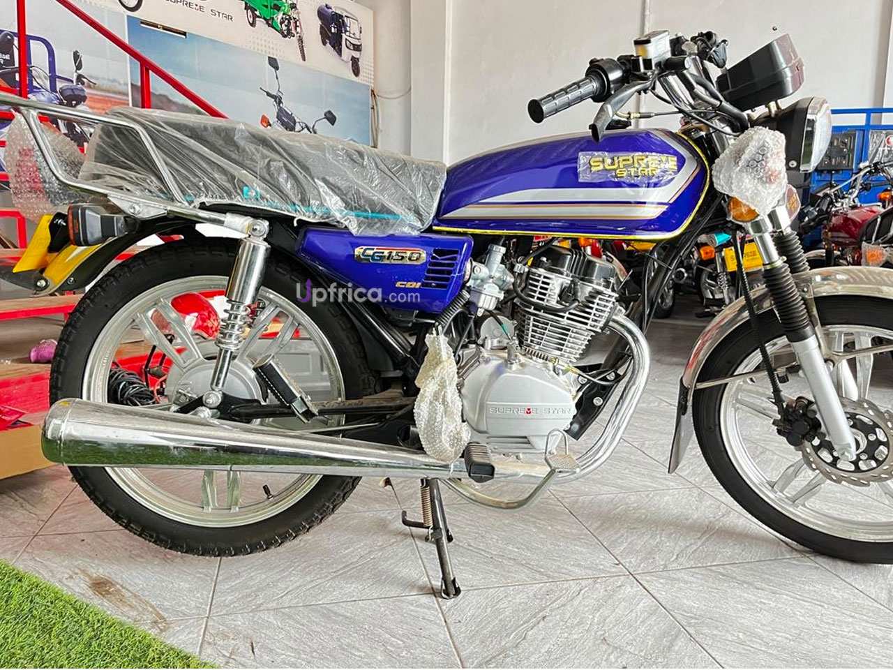 Motorbike Supreme Okada Star Motorcycle 2 Wheel 125cc / 150cc engines BLUE