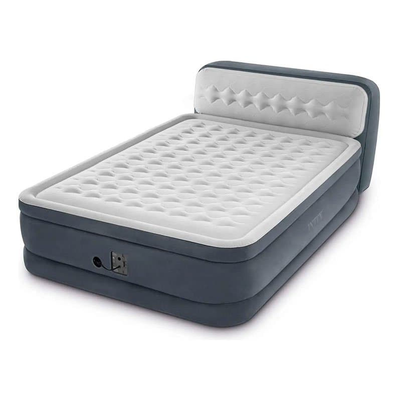 Air Bed With Built In Pump Mattress Self Inflatable Blow Up Double Bed with Headboard