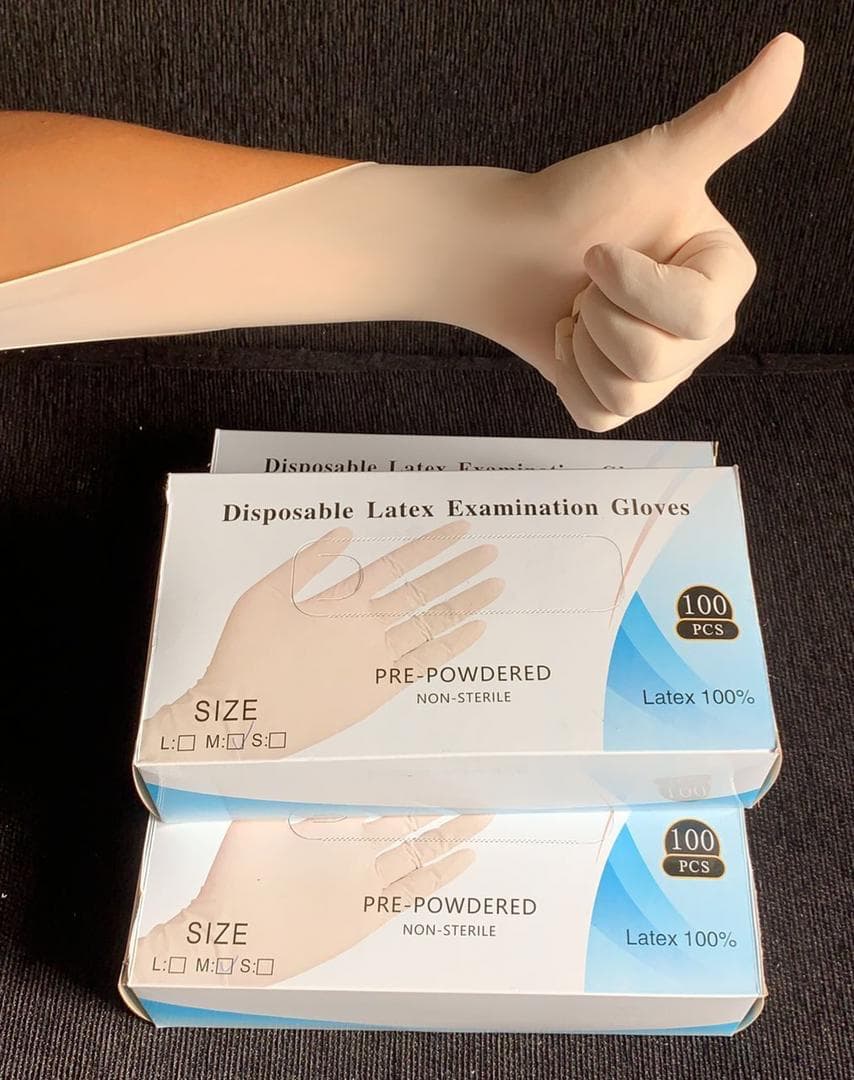 Latex Examination Powdered Gloves