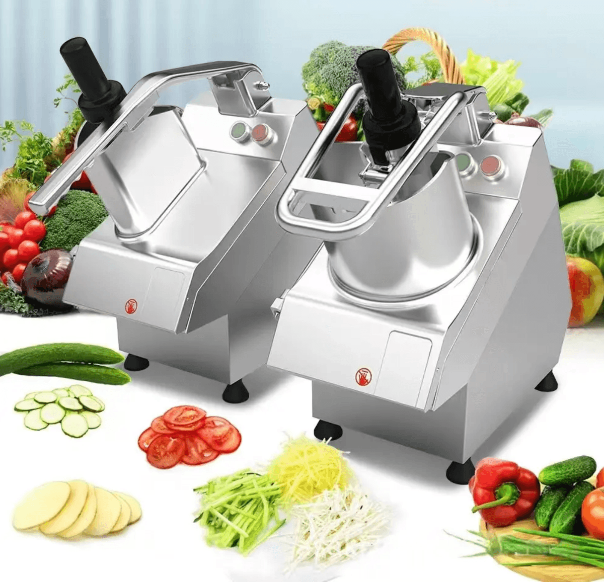 Commercial vegetable cutter potato slicing machine fruit cutting machinery 200-300kg/h