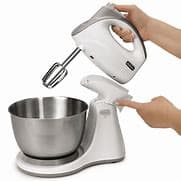 Electric Stand Mixer with Stainless Steel Bowl – Kepas White Kitchen Food Mixer