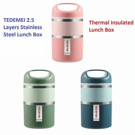 Lunch Box Two Layers Tedemei