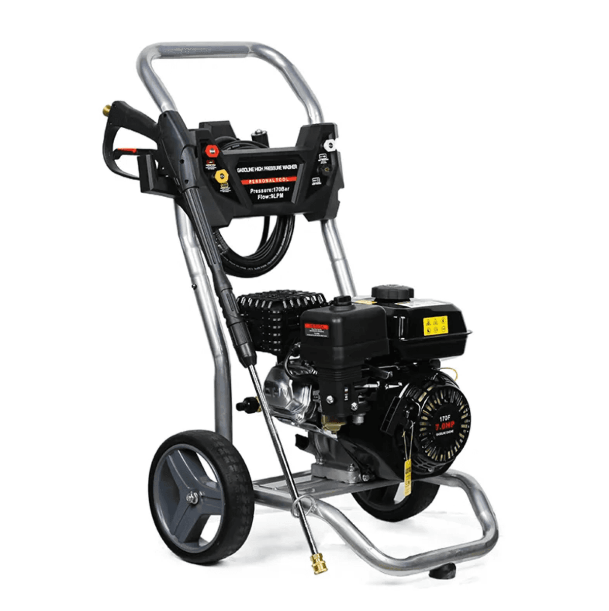High Pressure Washer Car Petrol Vehicle Commercial Washing Cleaning Machine 7HP Pressure: 170bar