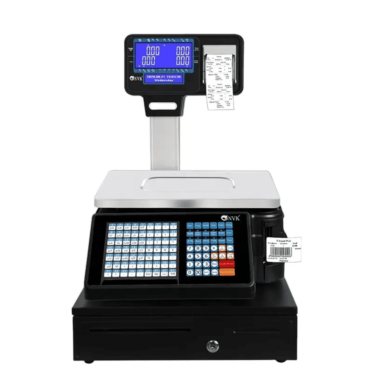 Digital Price Computing Weighing Scale with WiFi & Barcode Label Printing – Multi-Language Supermarket Scale