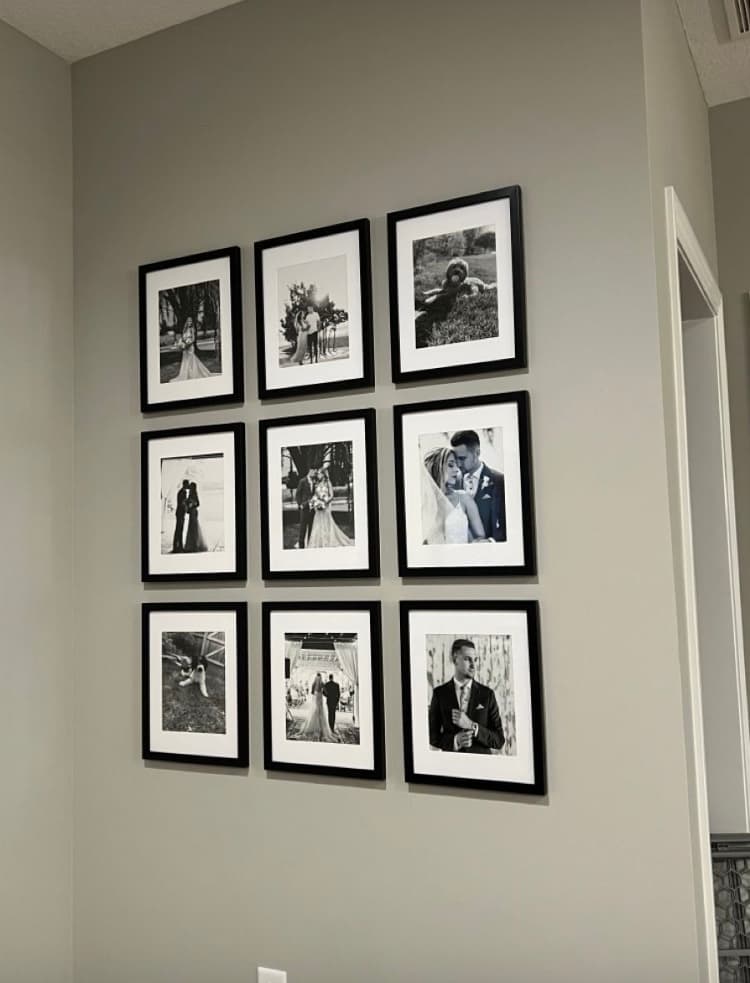 10.5x12.5 black perspect glass frame