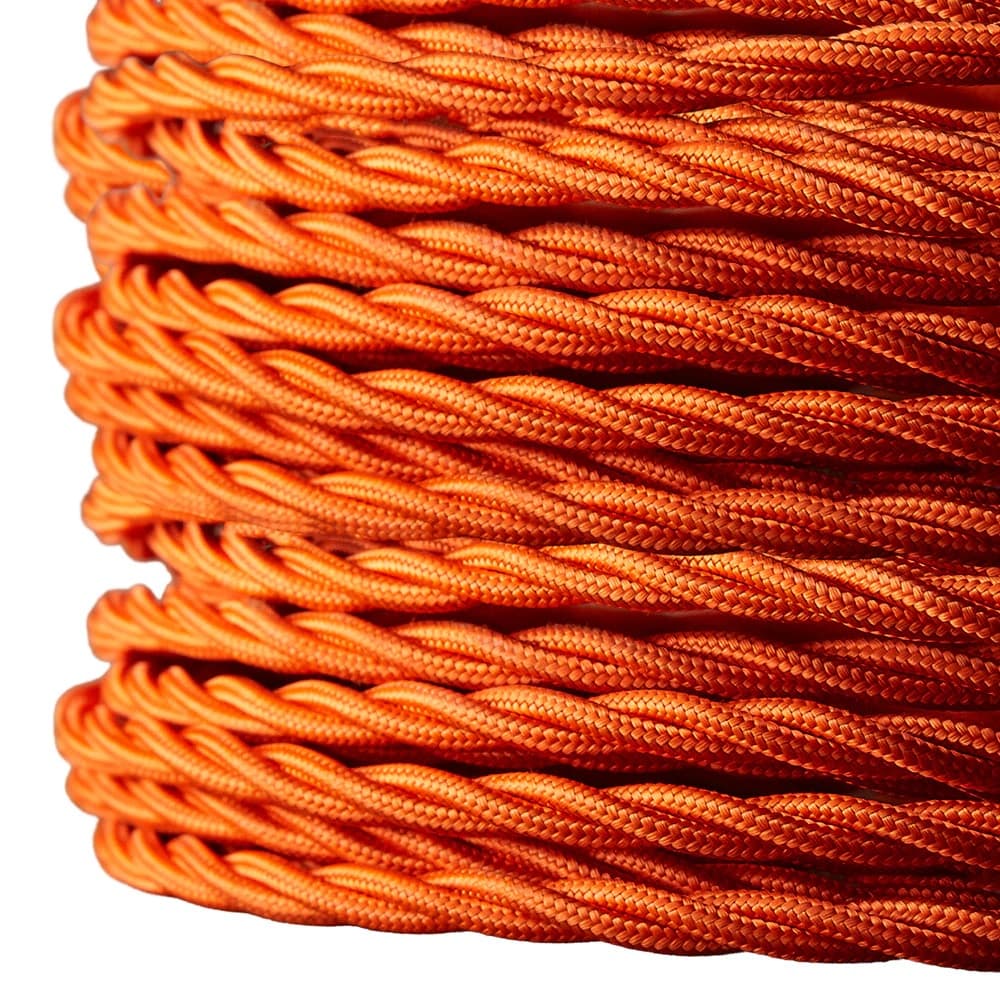 Three Core Silk Twisted Flex in Orange