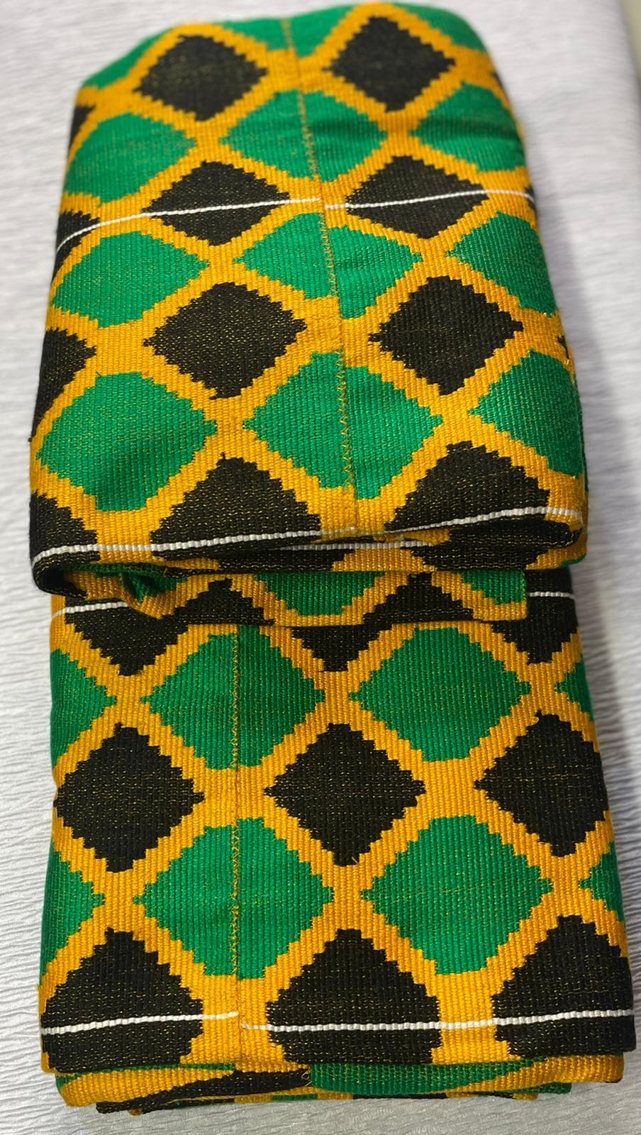 Handwoven Kente Cloth Jamaican Style Authentic - 42 x 65 inches Per Piece