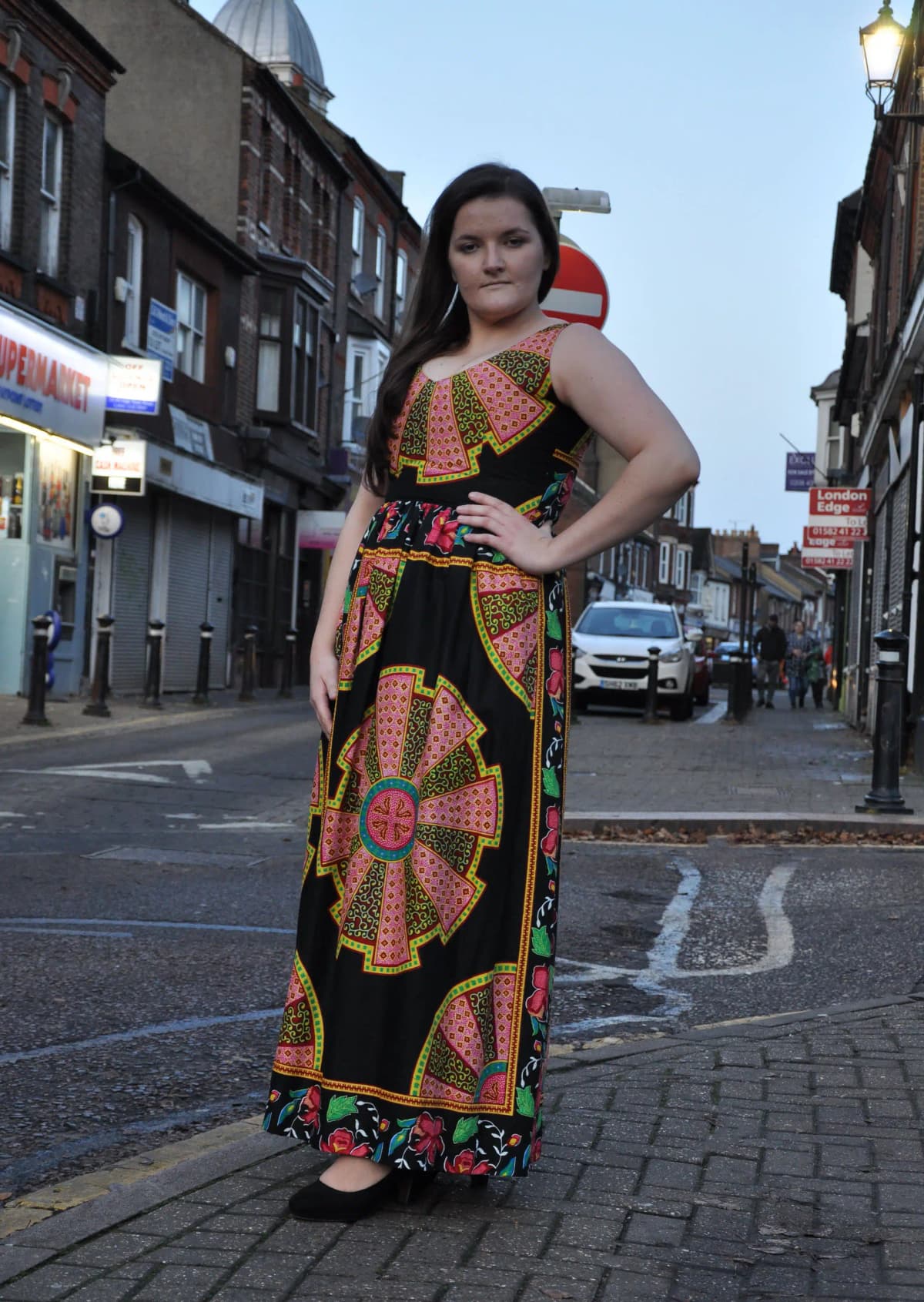Bontu Black African Dashiki Maxi Dress