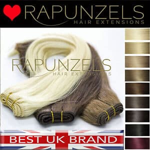 Weaving hair extensions weft hair bundles RAPUNZELS real remy human hair