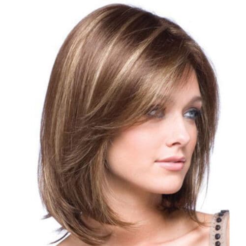Women Ladies Real Natural Short Straight Hair Wigs BOB Style Cosplay Full Wig