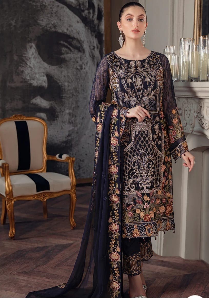 Luxury chiffon dress