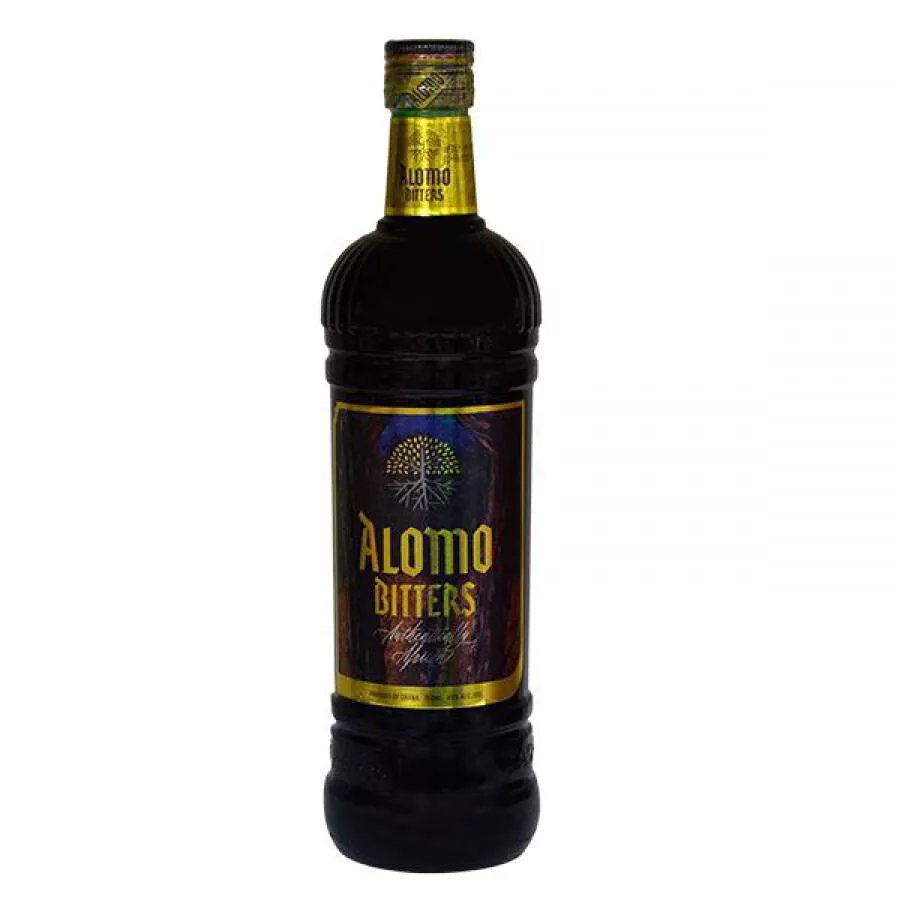 Alomo Bitters 750ml – Kasapreko Ghana Herbal Liqueur Made from Tropical Plant Extracts