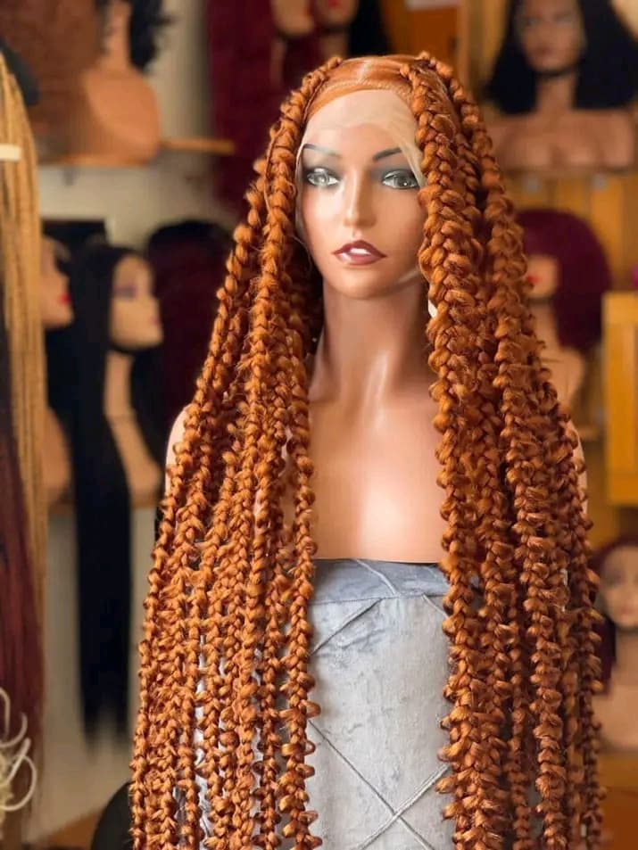 BOX TWIST PARTING BRAIDED WIG FOR LADIES