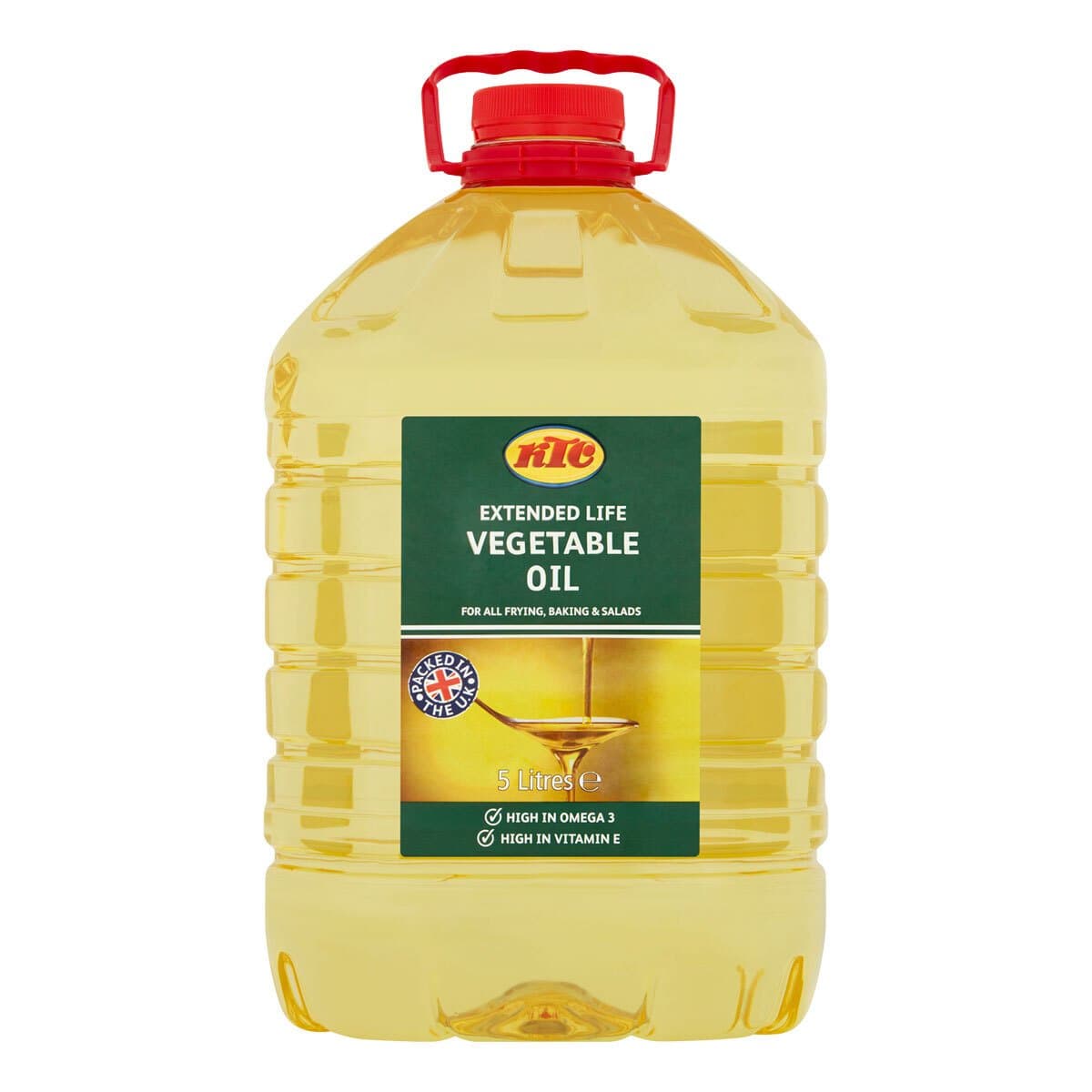 KTC Oil 5l Vegetable from UK ๐ฌ๐ง for Frying Baking Salad with High Omega Vitamin-E Pack 5L vegetarians ๐ฌ๐ง
