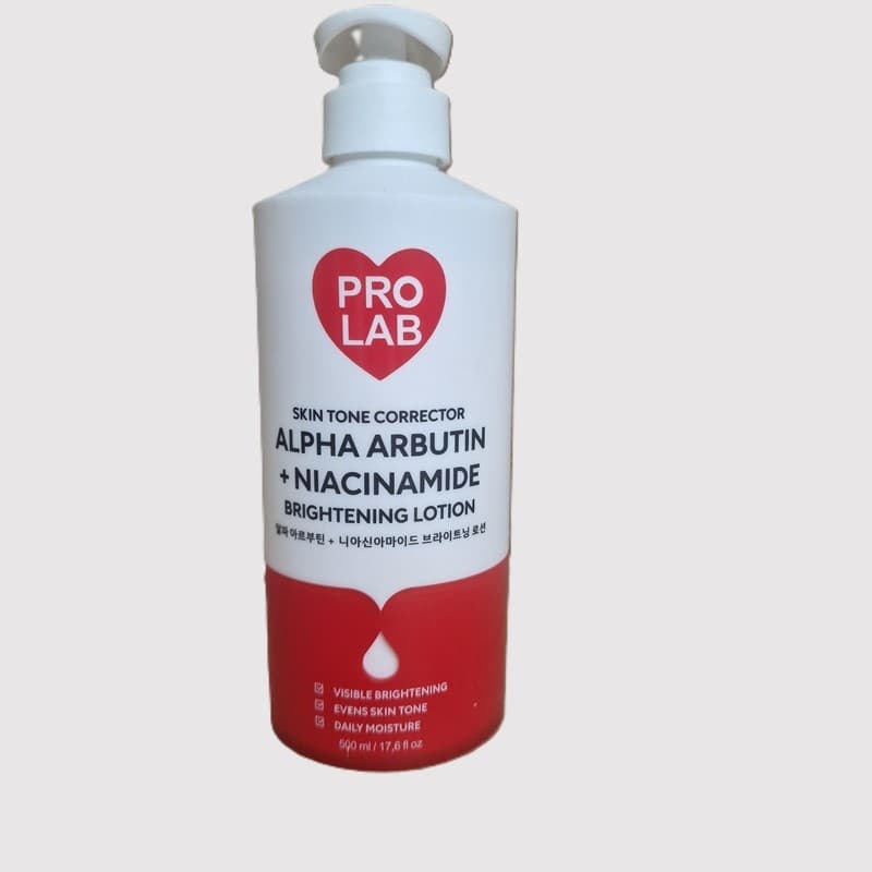 Pro Lab Skin Tone Corrector Alpha Arbutin + Niacinamide Brightening Lotion.