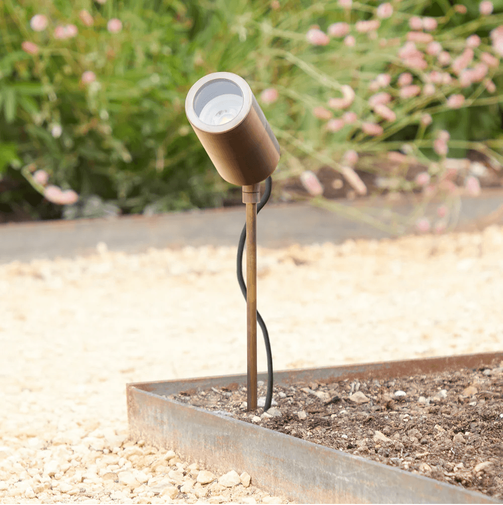 Spikey IP65 Long Body Spike Light in Bronze