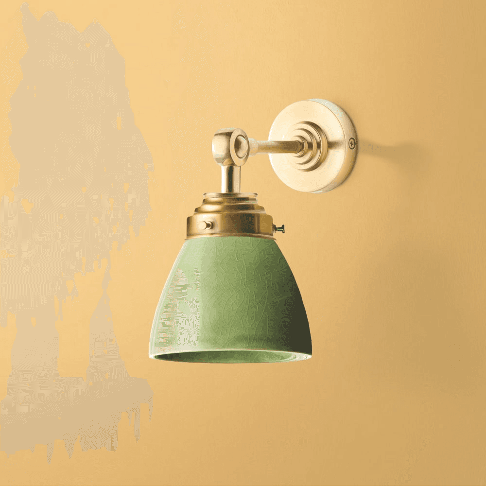 Mini Elbow Wall Fitting IP44 in Antique Brass
