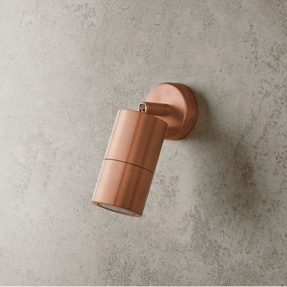 Portreath IP65 Adjustable Pillar Light in Copper
