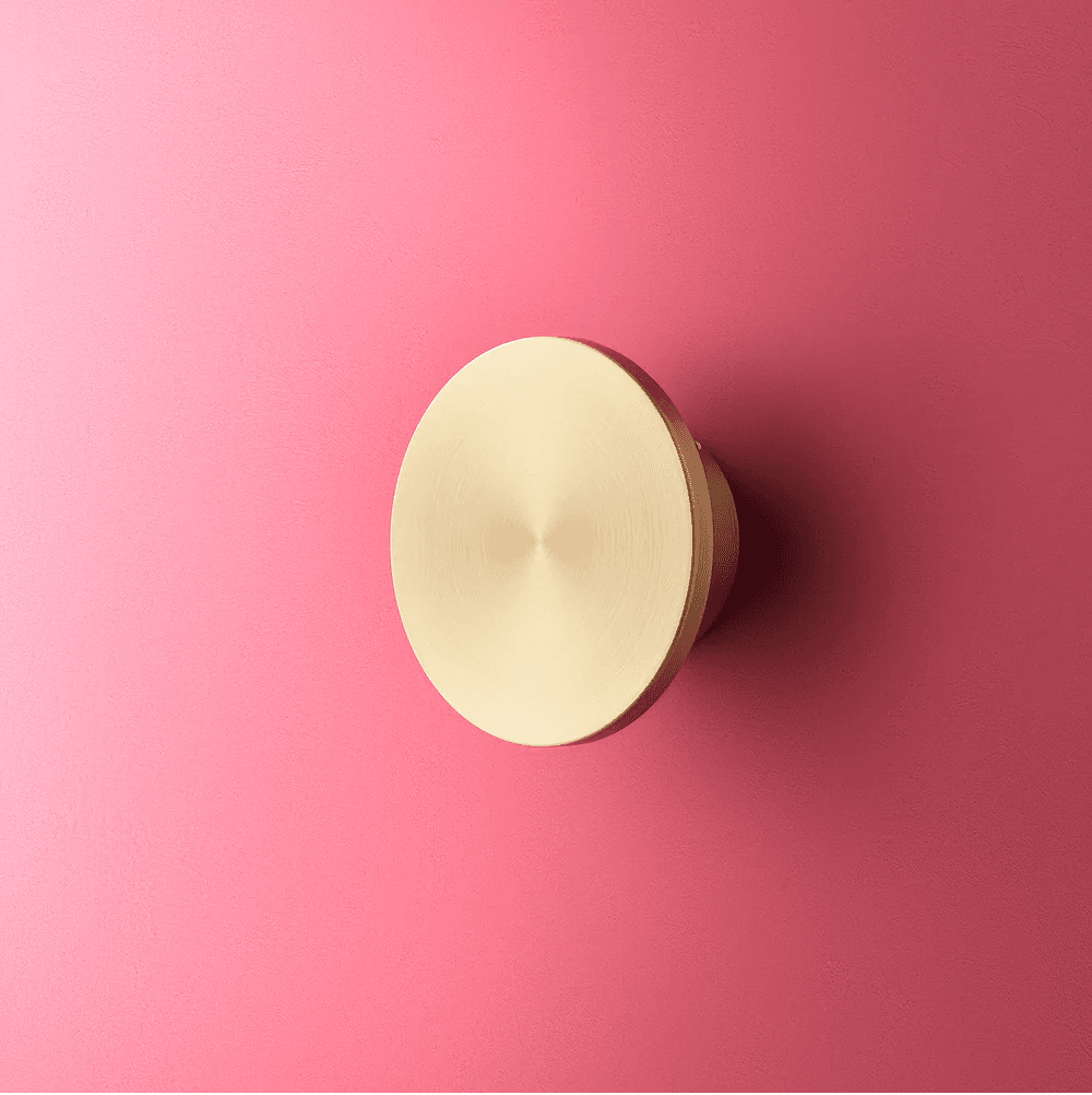Smaller Helios IP44 Wall Light in Brushed Gold Aluminium