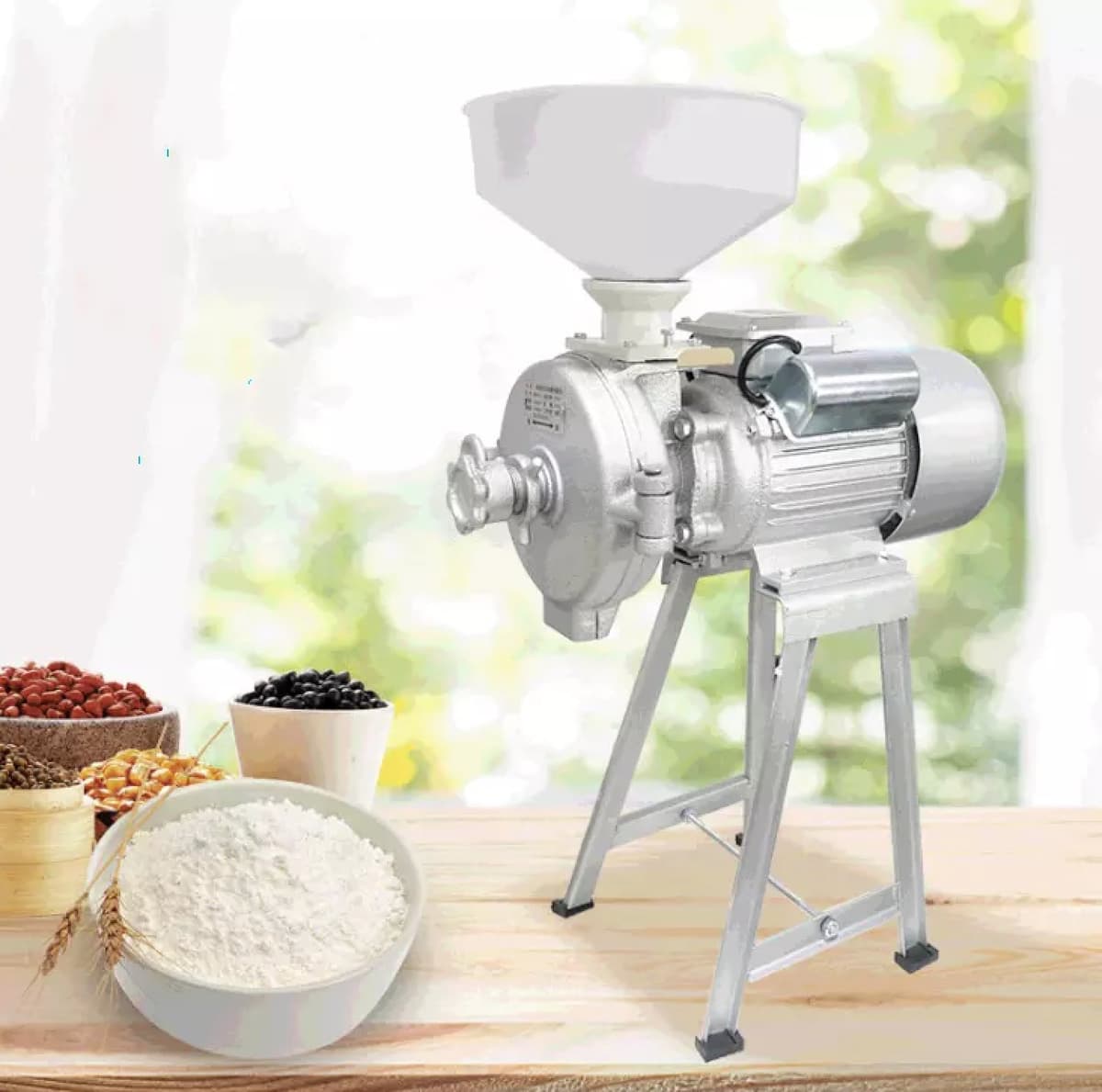Grain Milling Machine Wet & Dry Grinder, Grinding Machine for Spices, Corn Mill, Grains