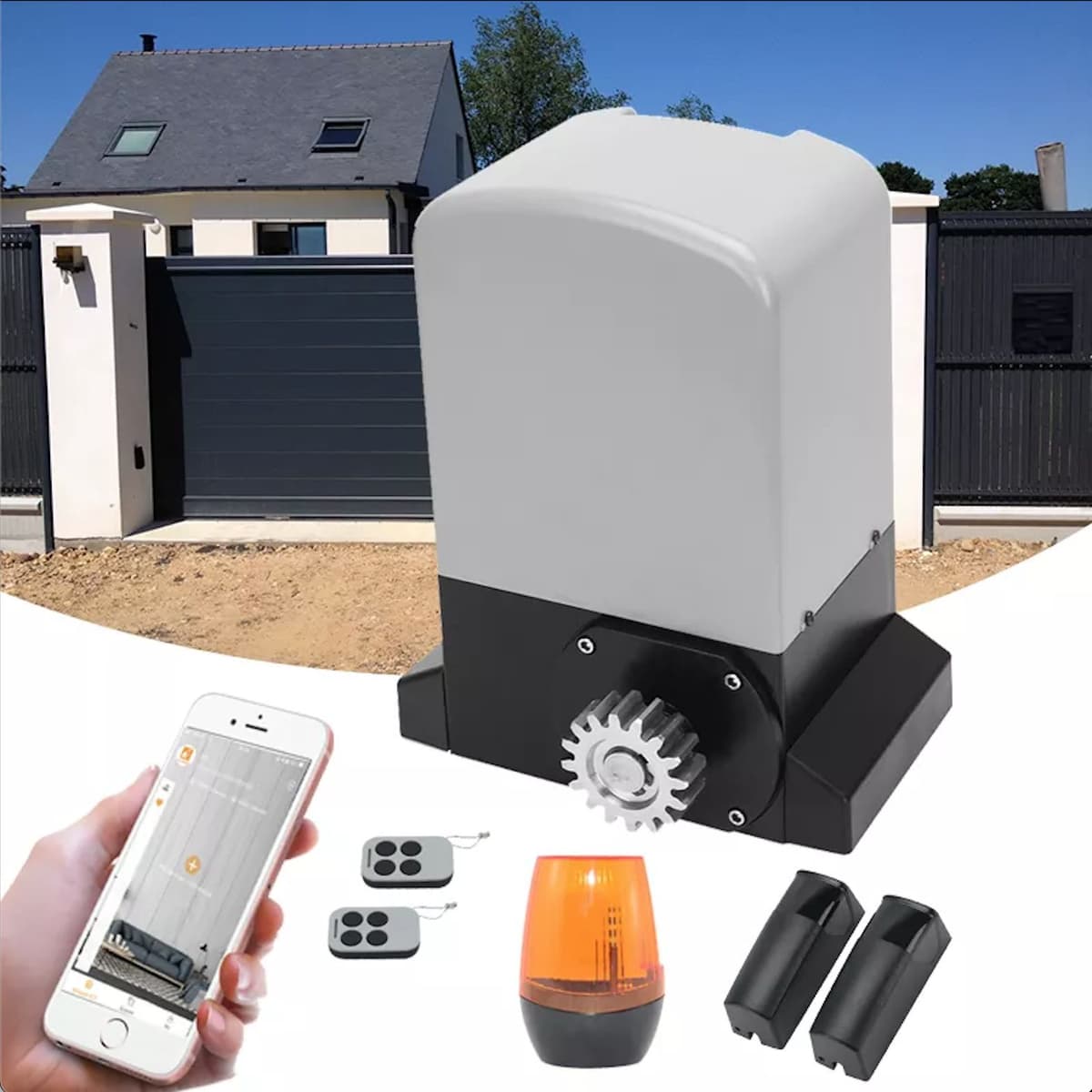 Slide Door Motor operator Automatic Sliding Gate Opener Heavy Duty 1000kg Electric
