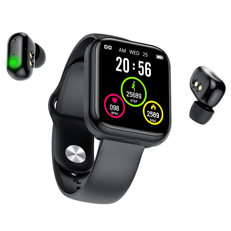 Smart Watch health watch with ear buds 2 In 1 Wireless with Smartwatch Earbuds