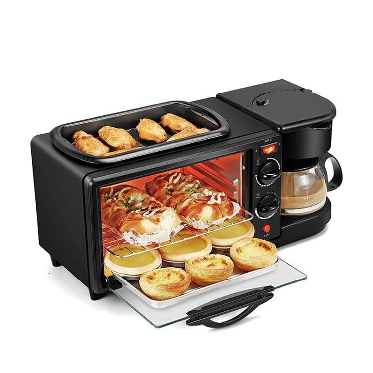 3 in 1 Breakfast Maker Multifunctional Breakfast Machine Coffee and Oven All In One