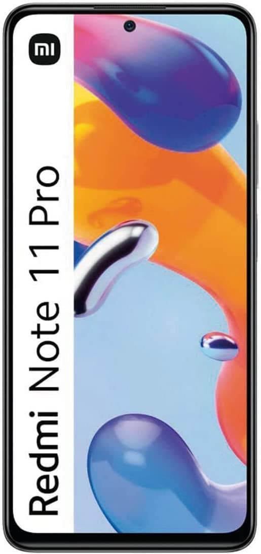 Xiaomi Redmi Note 11 Pro 5G - Smartphone 6+128GB, 6.67” 120Hz FHD+ AMOLED DotDisplay, Snapdragon 695, 108MP+8MP+2MP AI Triple Camera, 5000mAh, Graphite Gray