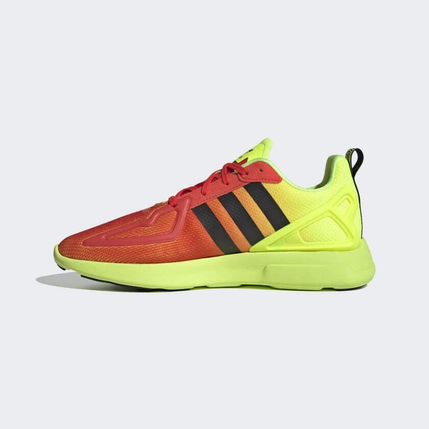 ADIDAS Originals ZX 2K Flux Mens Trainers | Solar Yellow / Hi-Res Red