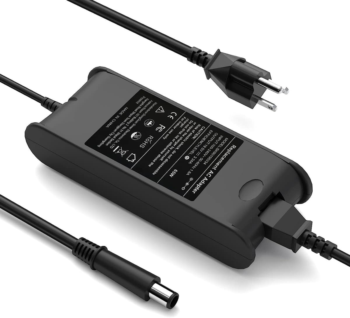 19.5V 3.34A 65W Laptop Charger Replacement for Dell Latitude 7480 7490 5400 5480 5490 E5470 E6420 5580 5500 5590 E5430 E6410 E5440 E6430 E6440 E6540 E7250 E7440 E7450 LA65NM130 AC Adapter Power Cord