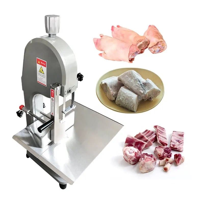 Meat Cutter Bone Saw Machine 1500W QD-280 for Chicken, Fish & Bone Commercial Stainless Steel Electric Frozen Meat Cutter
