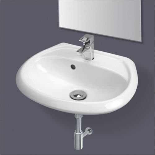 White Ceramic wall hung wash basin