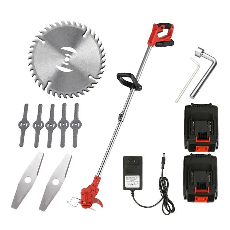 Battery Powered Electric Brush Cutter Grass Trimmer Electric Lawn Mower Garden Bush Cutter Machine