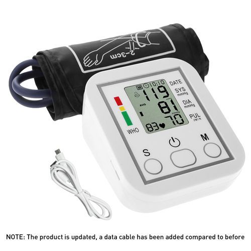 Arm Wrist Bp Blood Pressure Heart Rate Heartbeat Pulse Monitor With Usb Cable